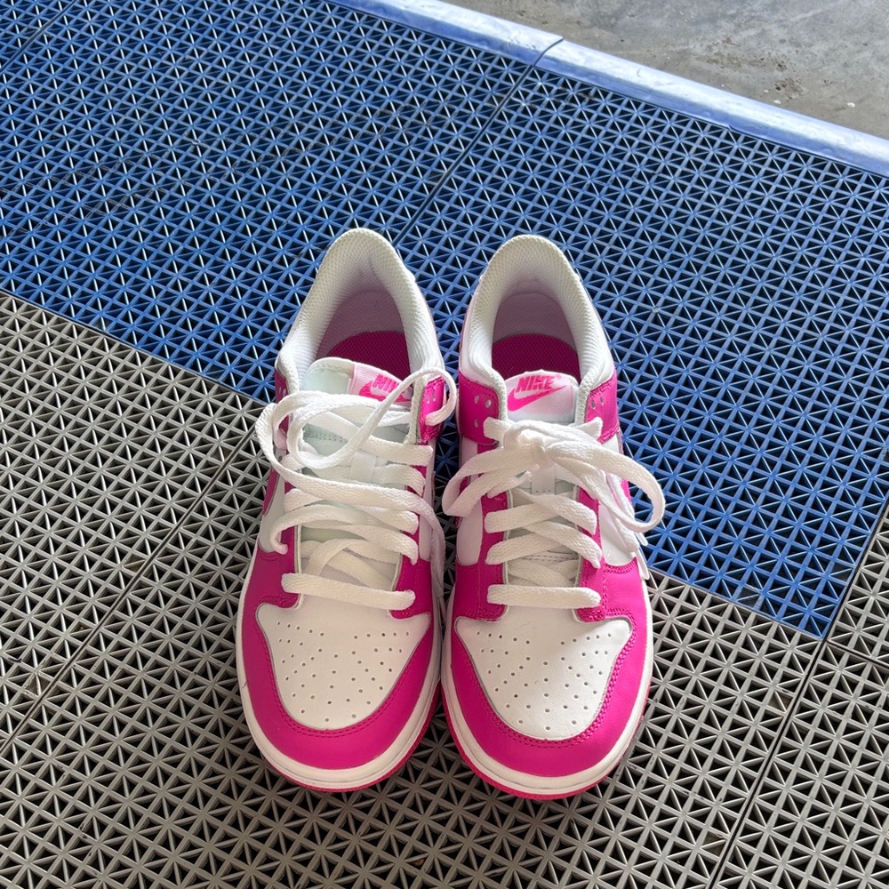 Nike Vibrant Pink and White Athletic Shoes